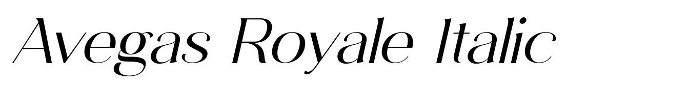 Avegas Royale Italic